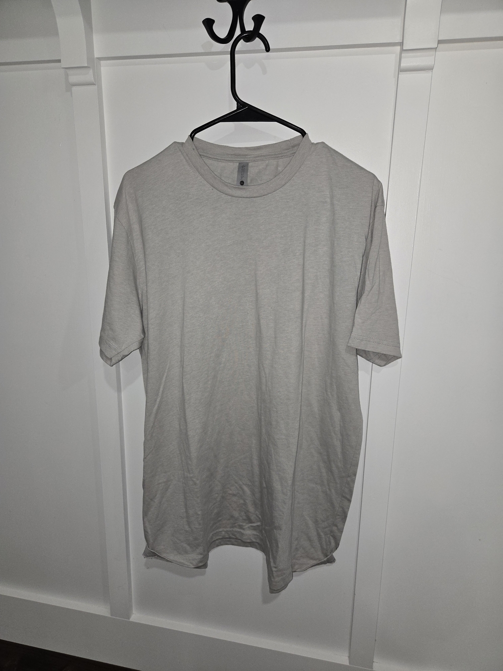 Next Level Apparel Men's Crew Neck T-Shirt - Light Gray